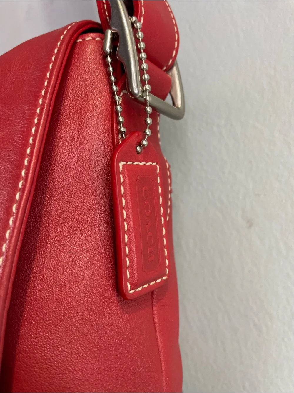Coach 2005 vintage 9570 Hamptons soft leather flap shoulder/crossbody bag